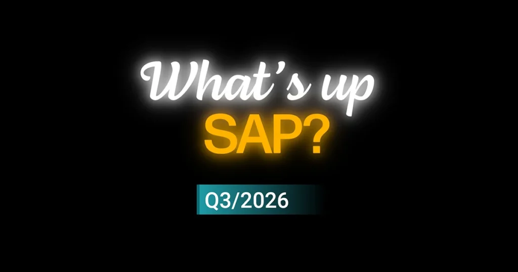 Whats up SAP- Quarterly Release Q3-2026